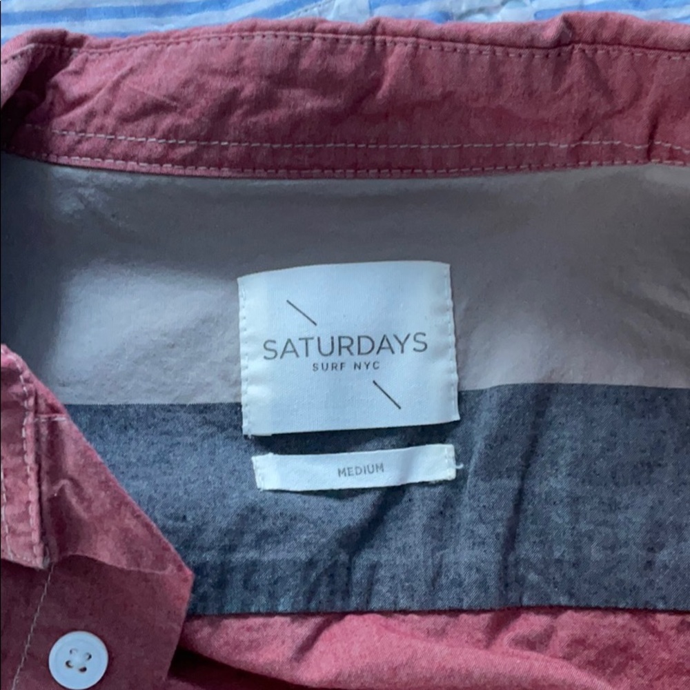 Saturday’s Nyc Medium Button Down Fitted - image 2